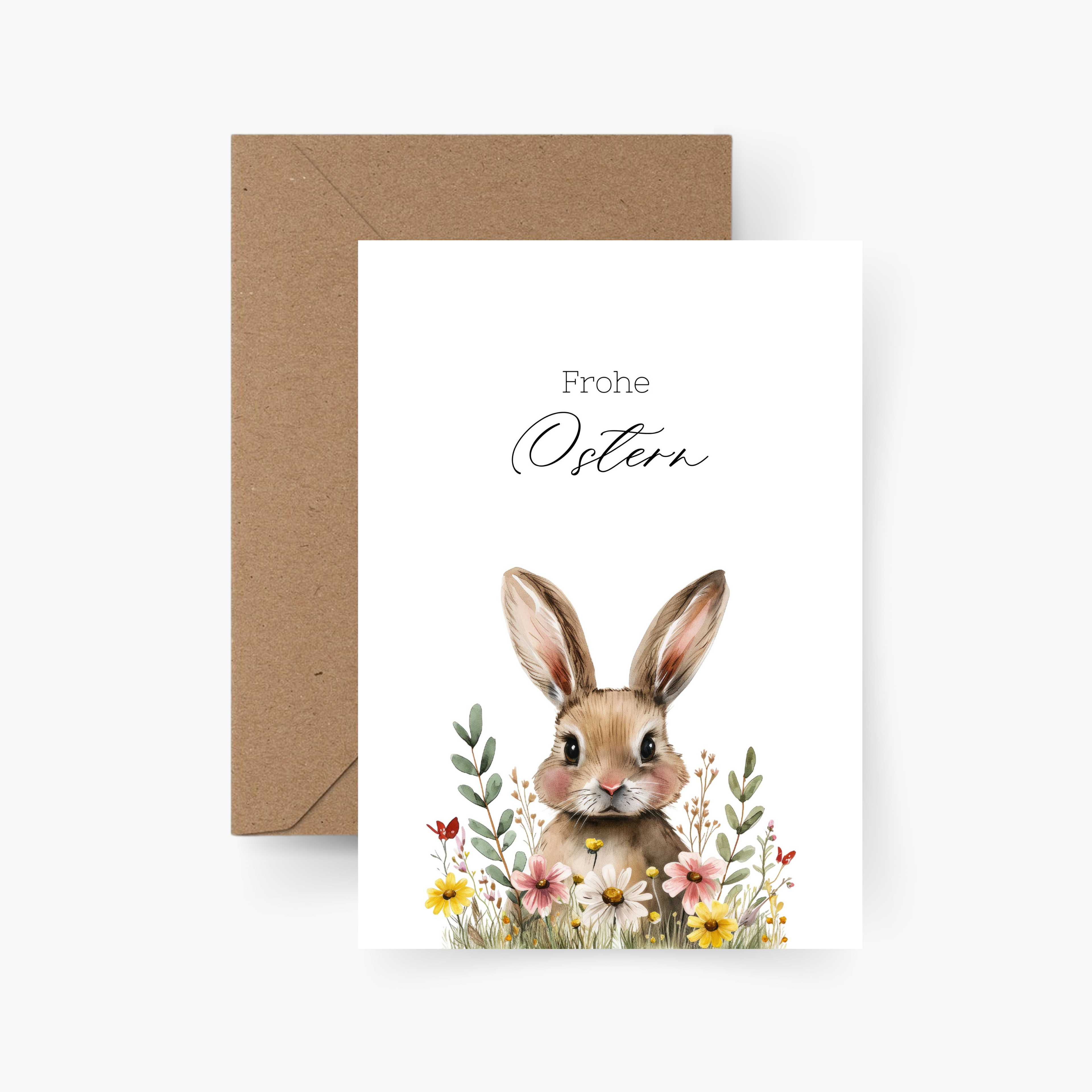 Osterhase A6 Karte