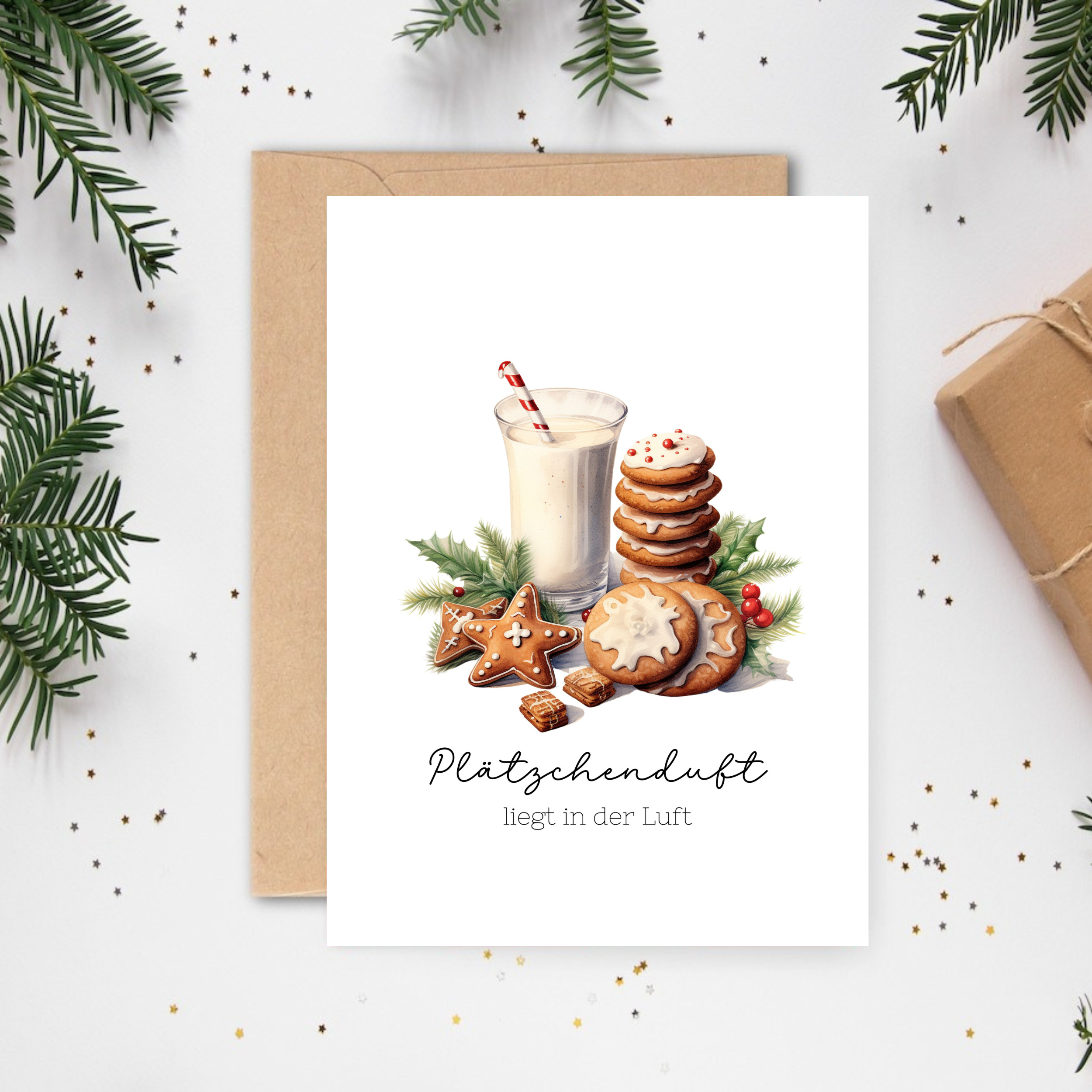 Weihnachtskarten Aquarell einzeln oder im Set A6