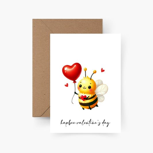 Hapbee Valentine's day Valentinstagskarte A6