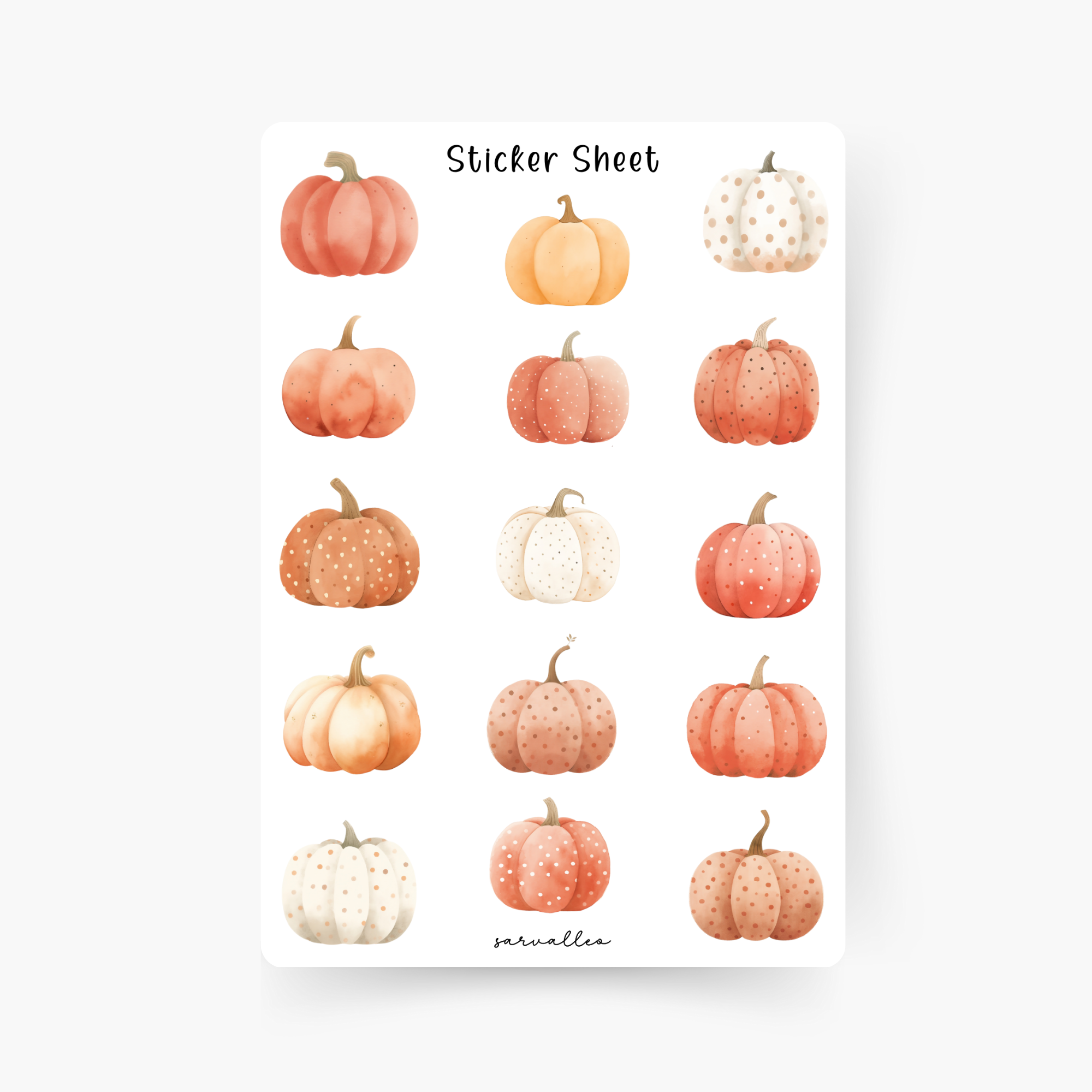 Kürbis Sticker Sheet