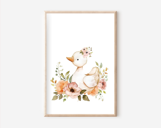 Ente Poster | Kinderzimmer