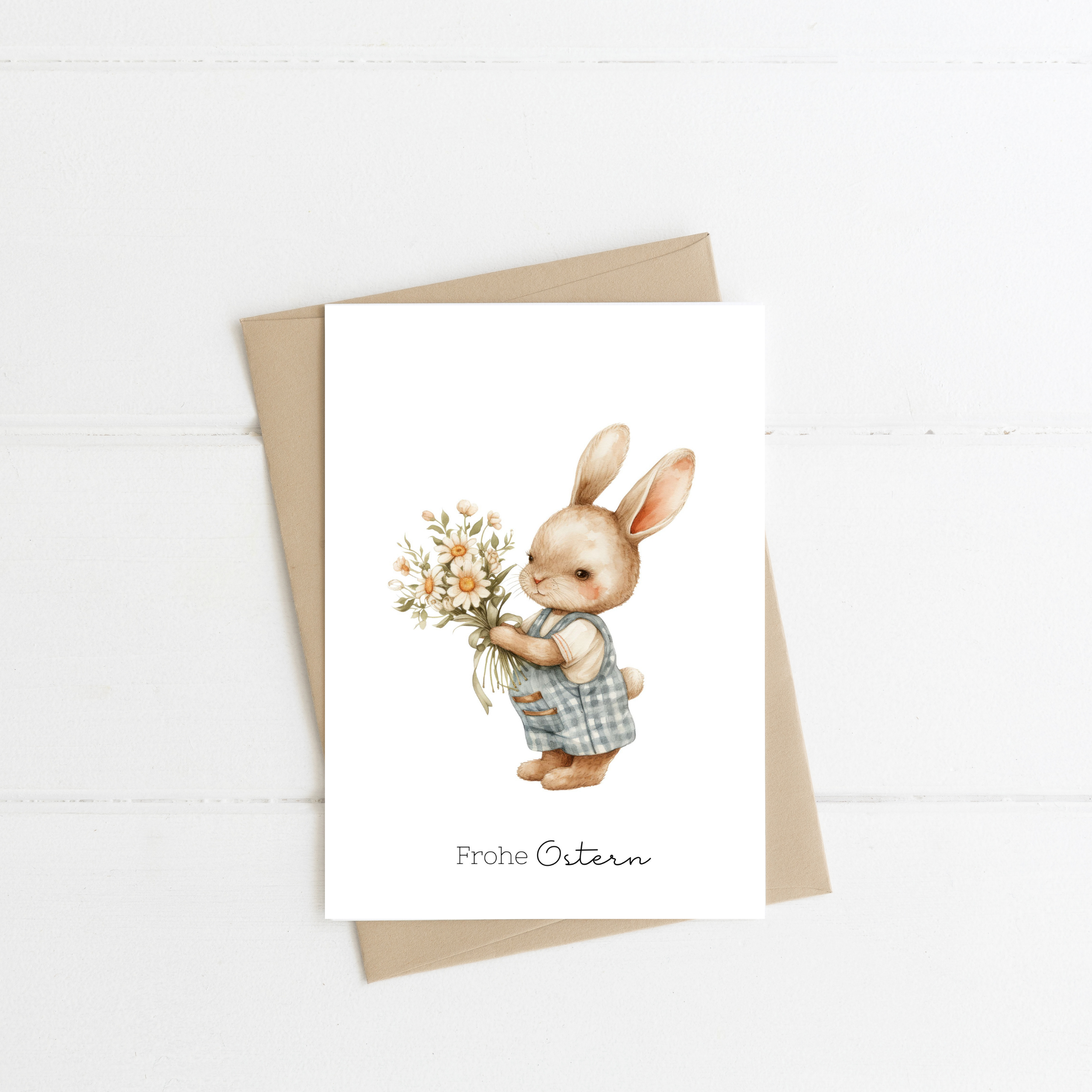 Osterhasen Karten Aquarell einzeln oder im Set A6