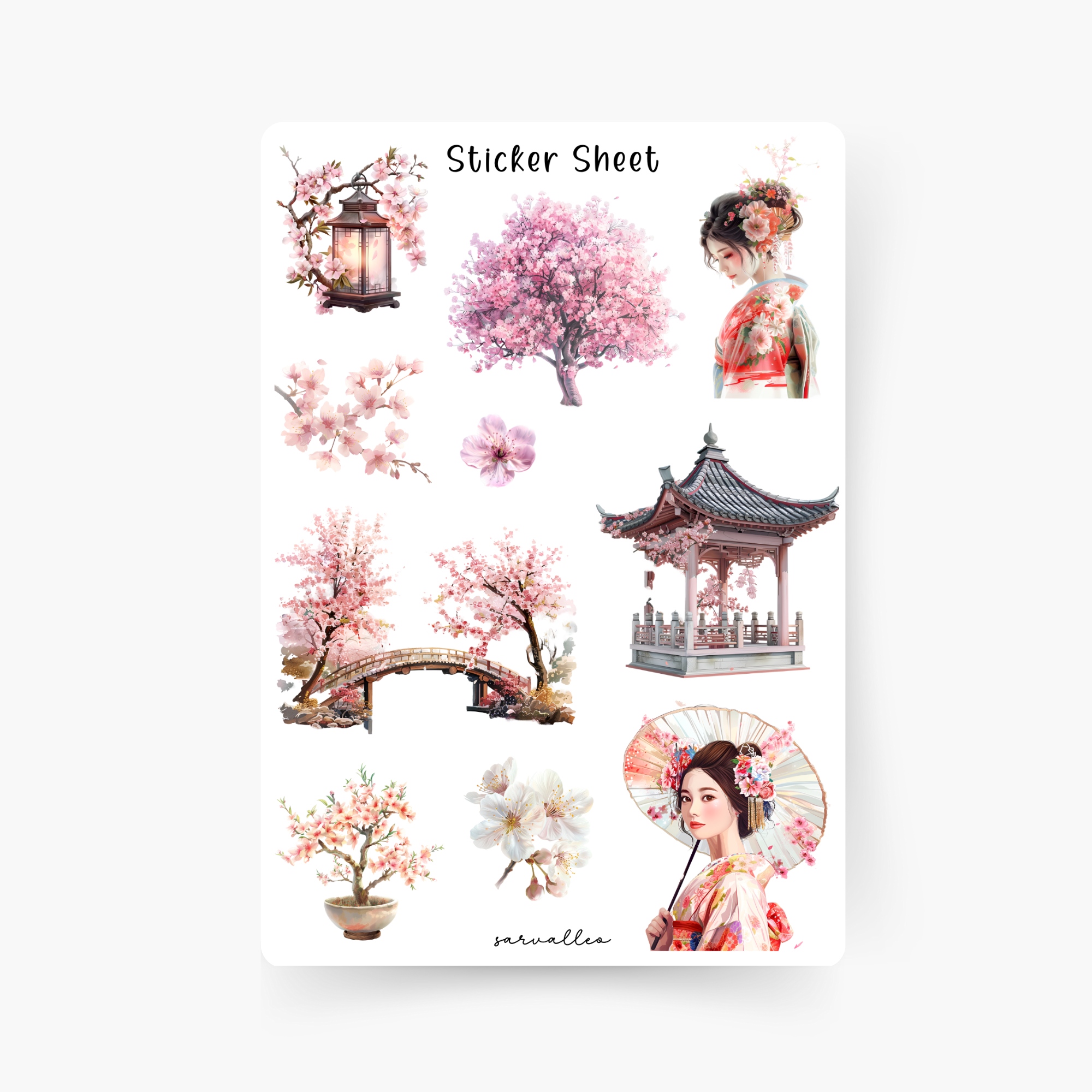 Japan 3 Sticker Sheet