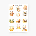 Süße Bienchen Sticker Sheet