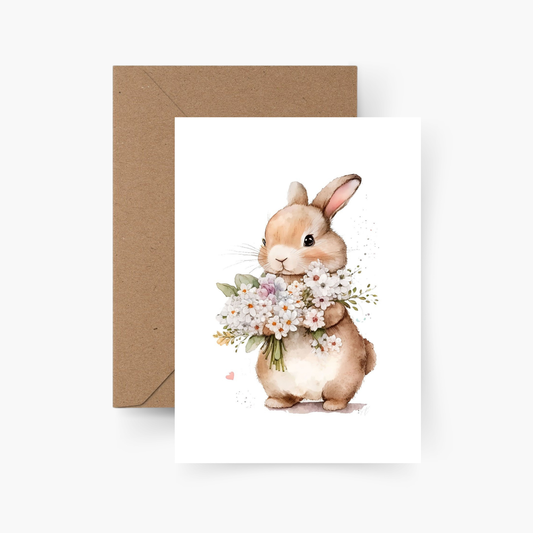 Osterhase A6 Karte
