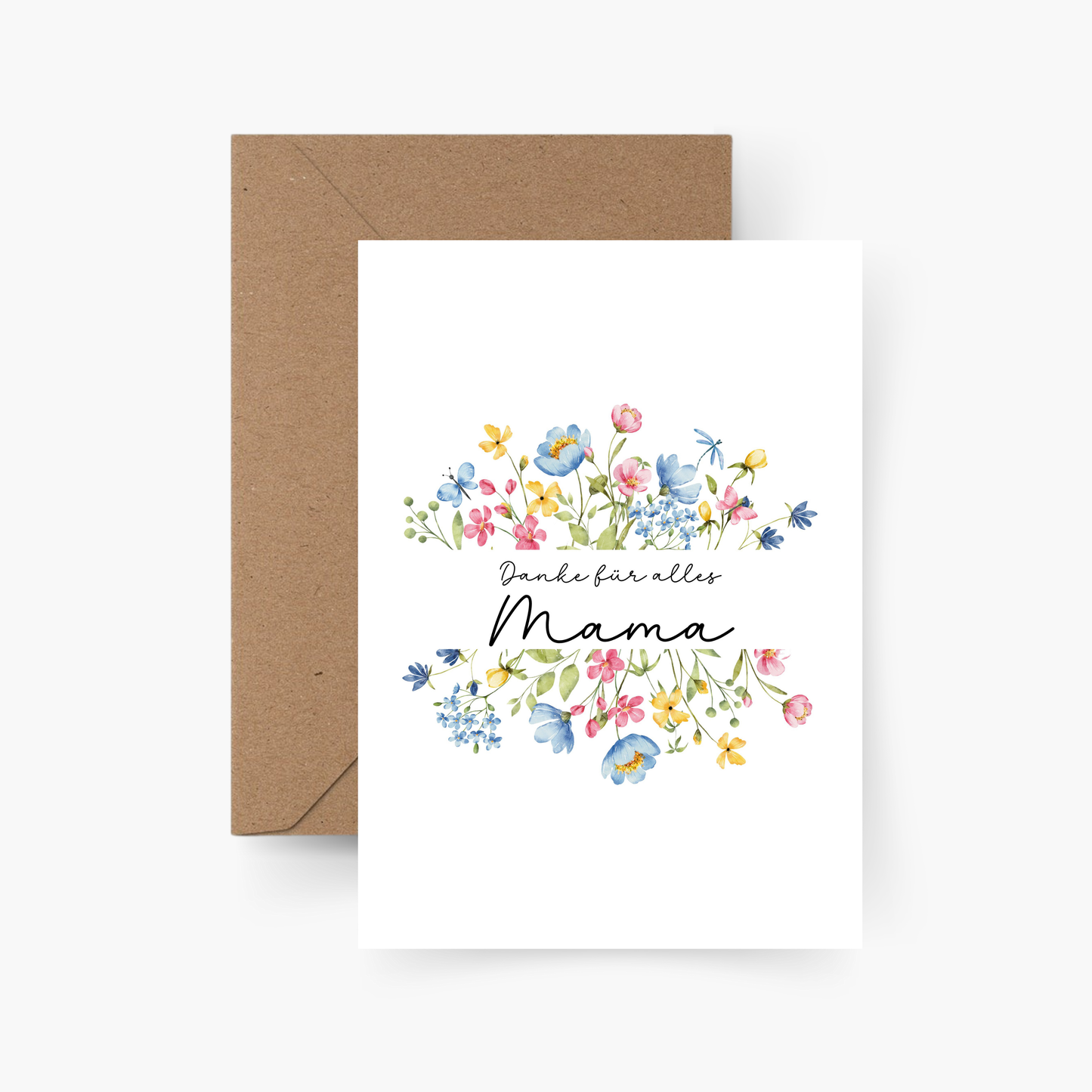 Muttertags Karte - Danke für alles Mama A6
