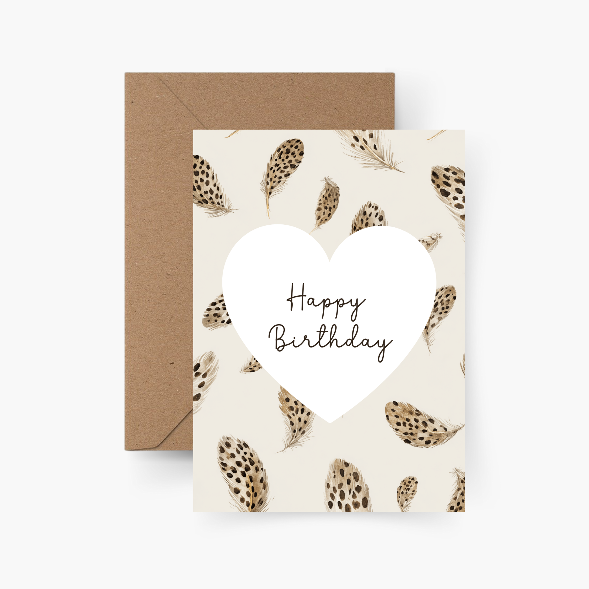 Geburtstagskarte Happy Birthday Herz A6