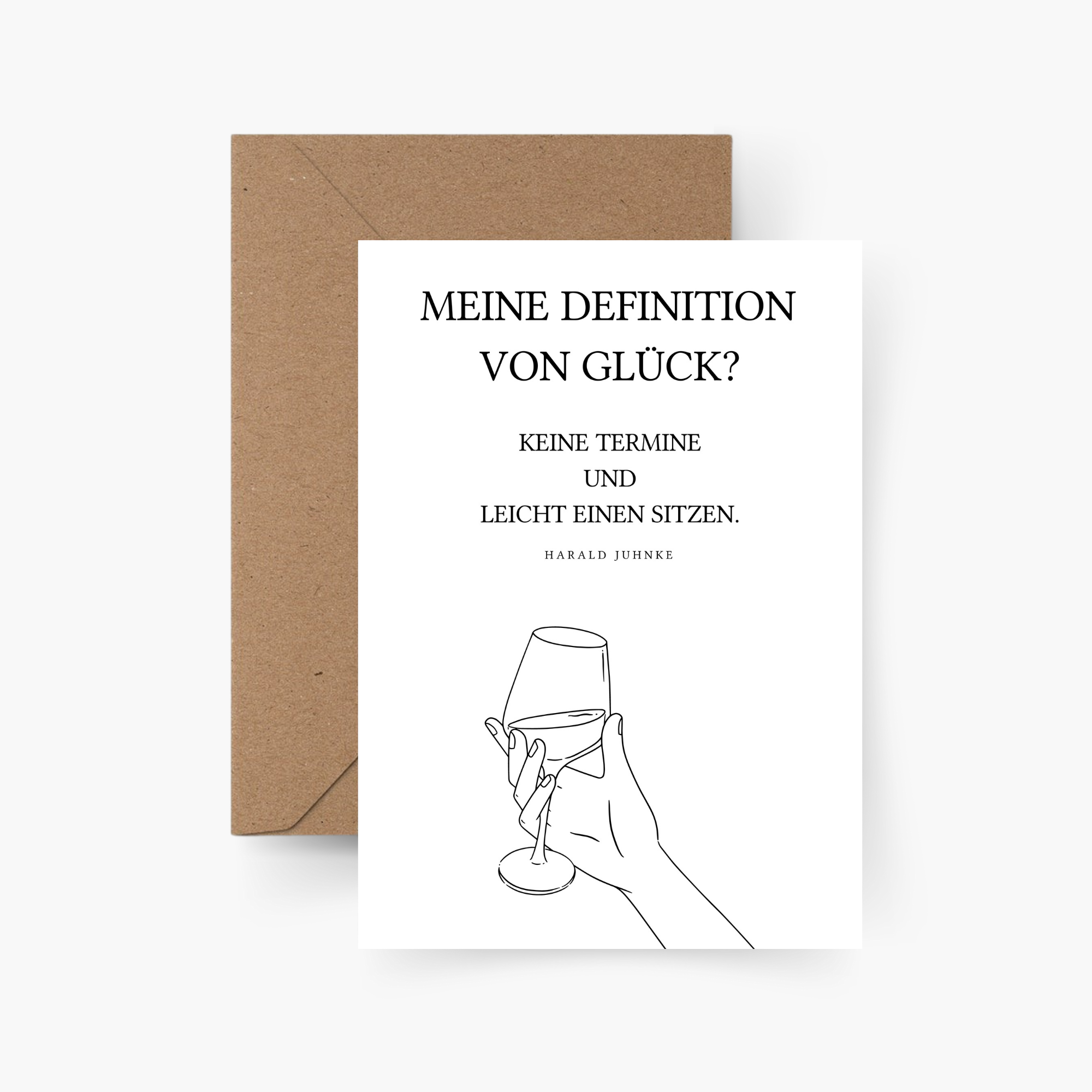 Meine Definition von Glück Karte A6
