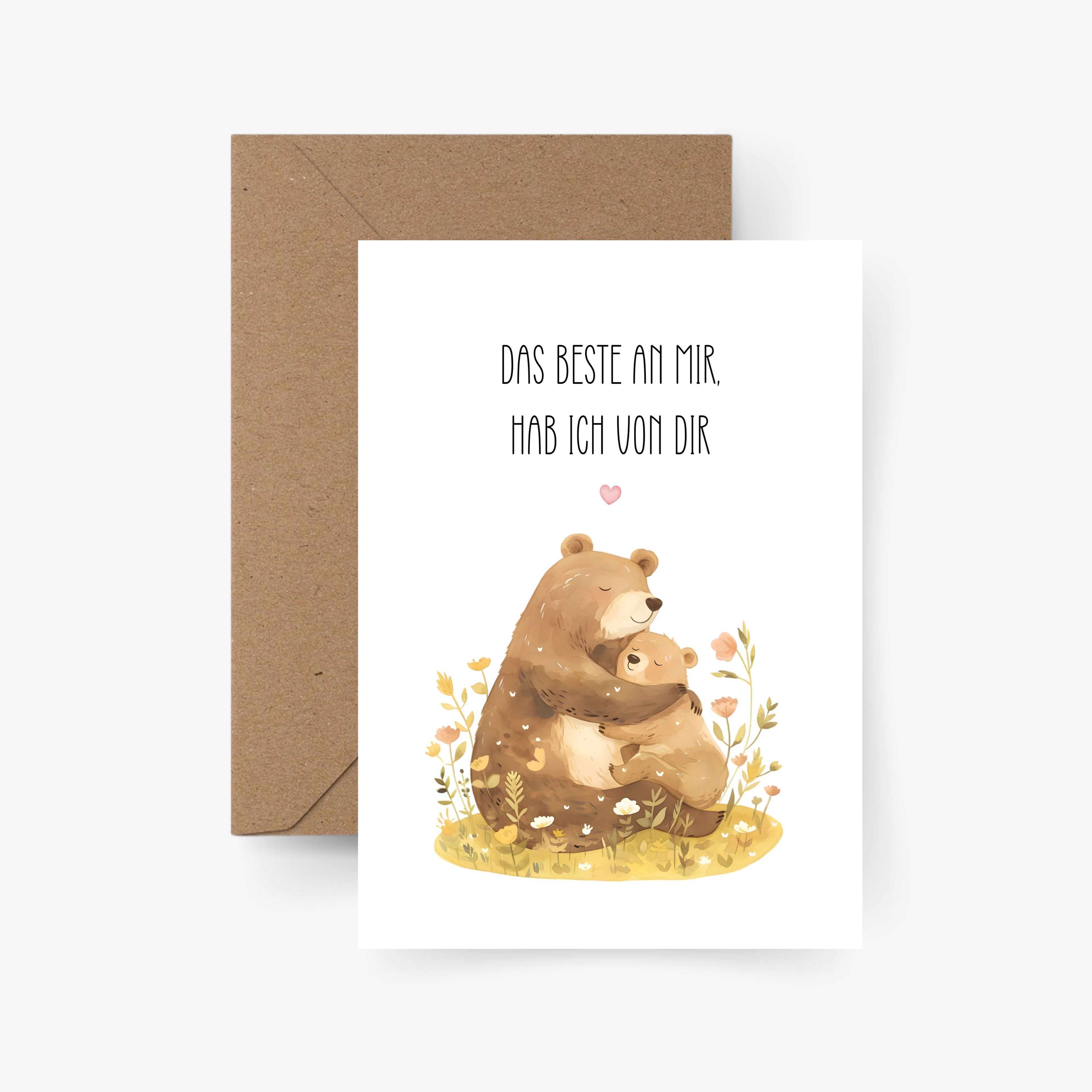 Muttertags Karte - Das beste an mir, hab ich von dir A6