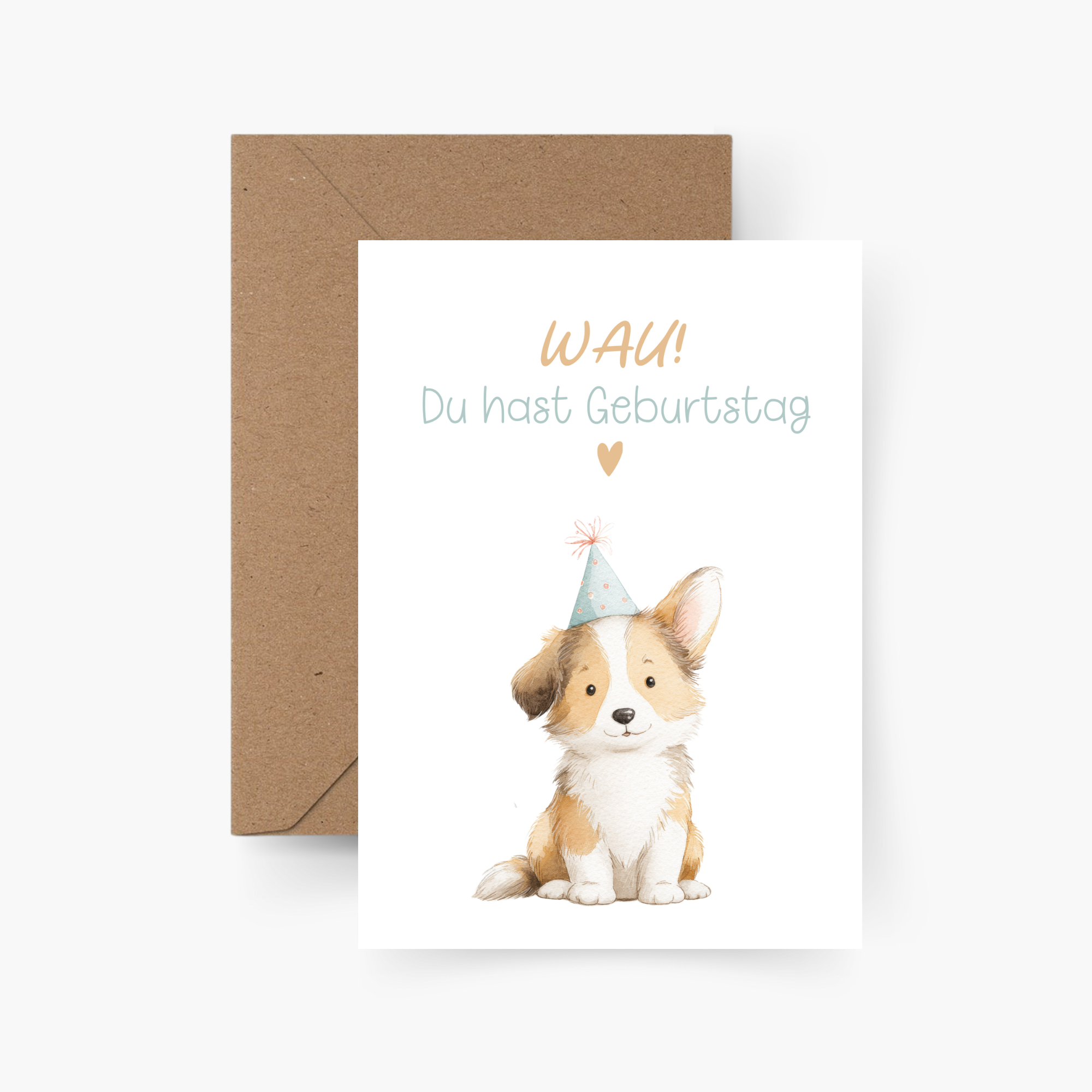 Geburtstagskarte " Wau! Du hast Geburtstag" A6