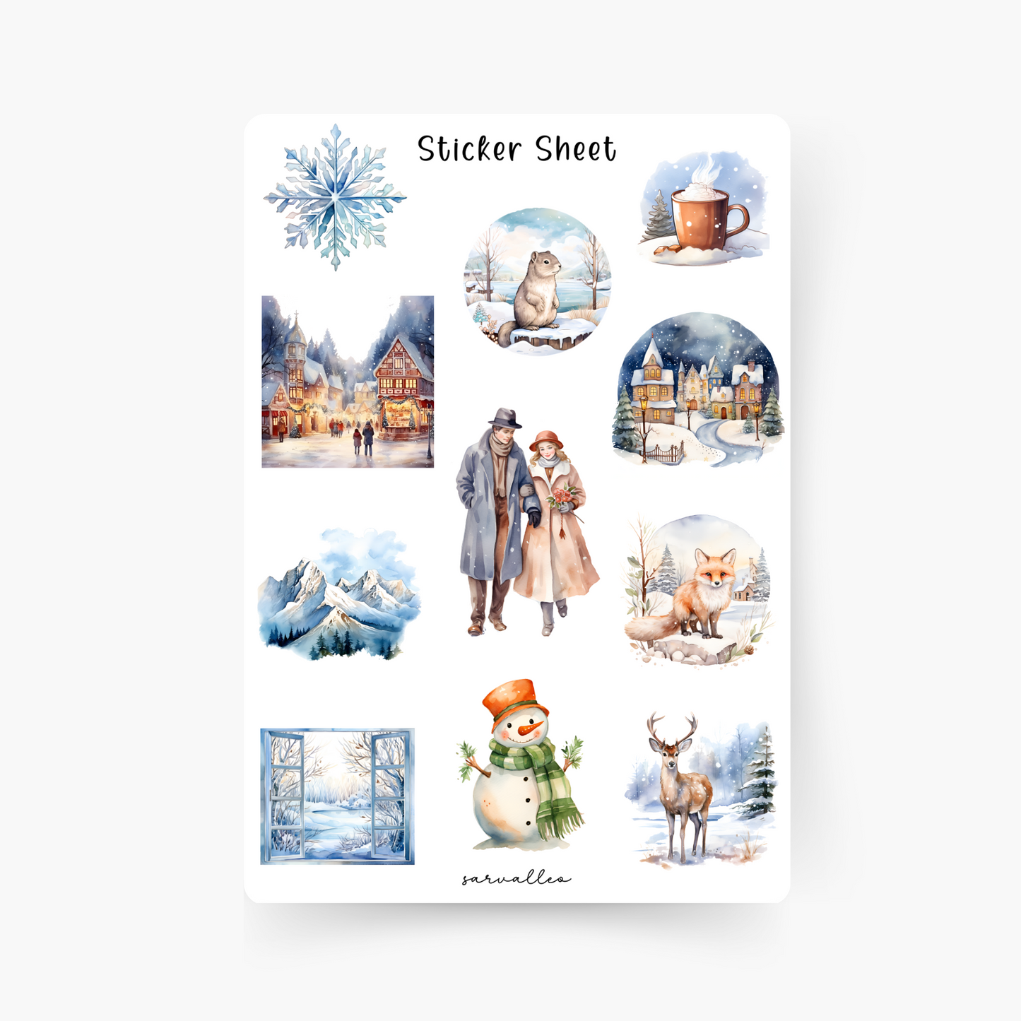 Winter Wonderland Sticker Sheet