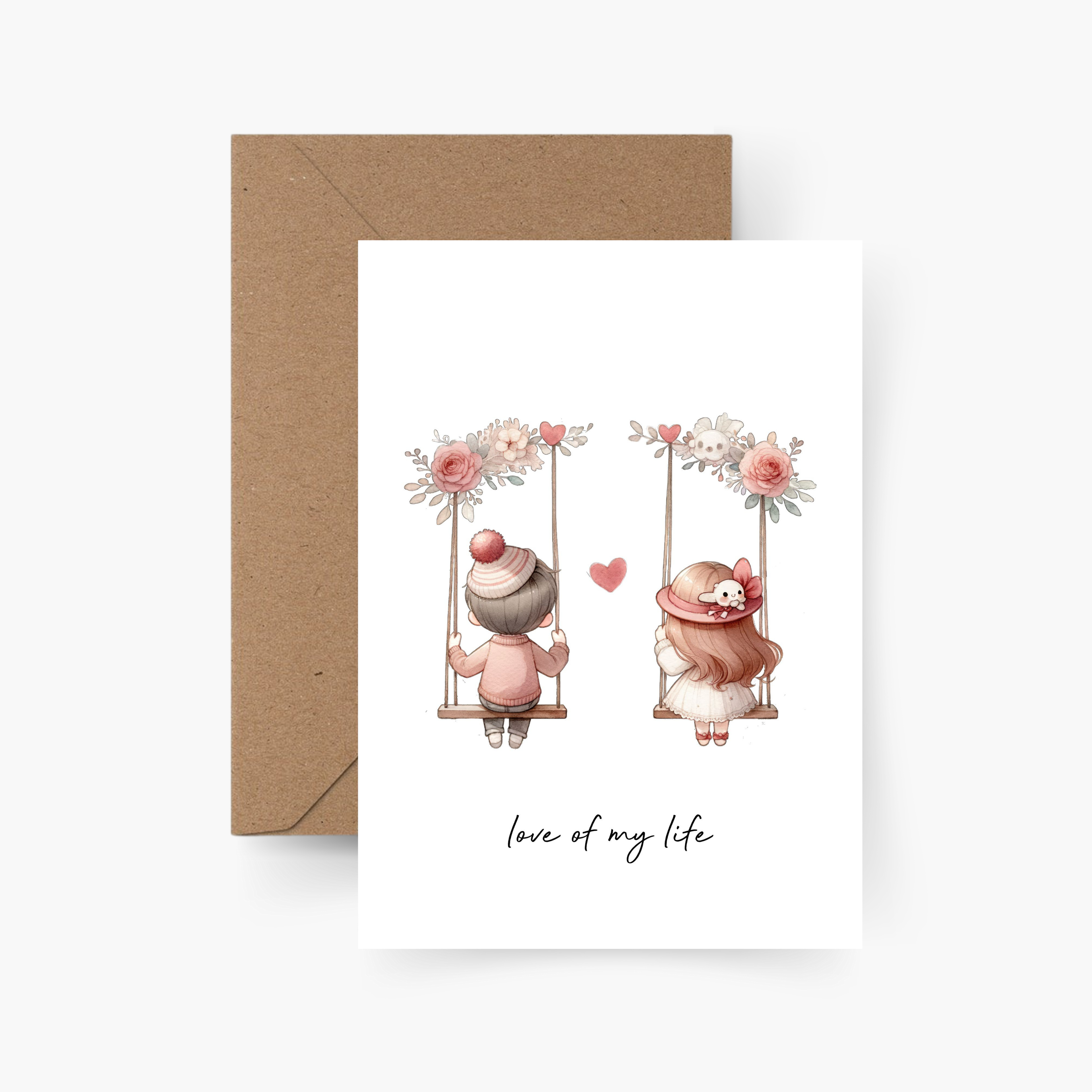 Valentinstagskarte Love of my life A6