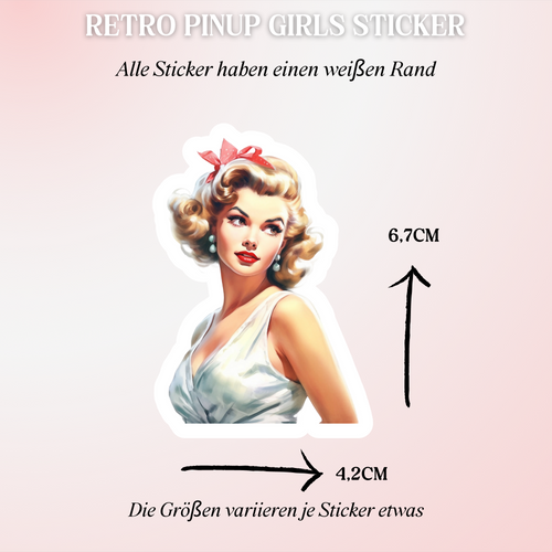 12 Pin Up Girls Sticker