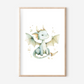 Drache Grün Poster | Kinderzimmer