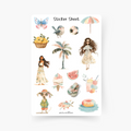 Cute Summer Sticker Sheet