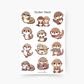 Süße Otter Sticker Sheet