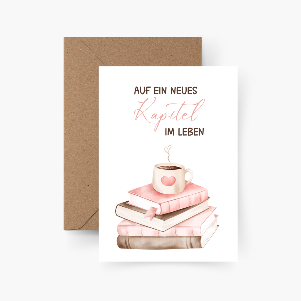 Karte "Auf ein neues Kapitel" A6