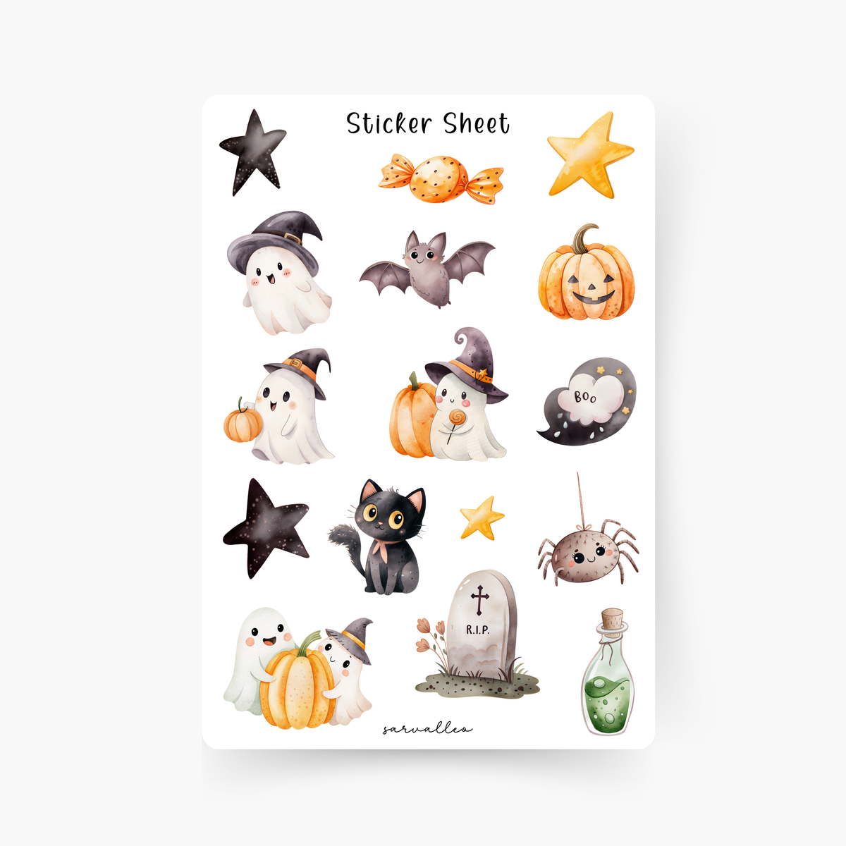 Halloween Sticker Sheet