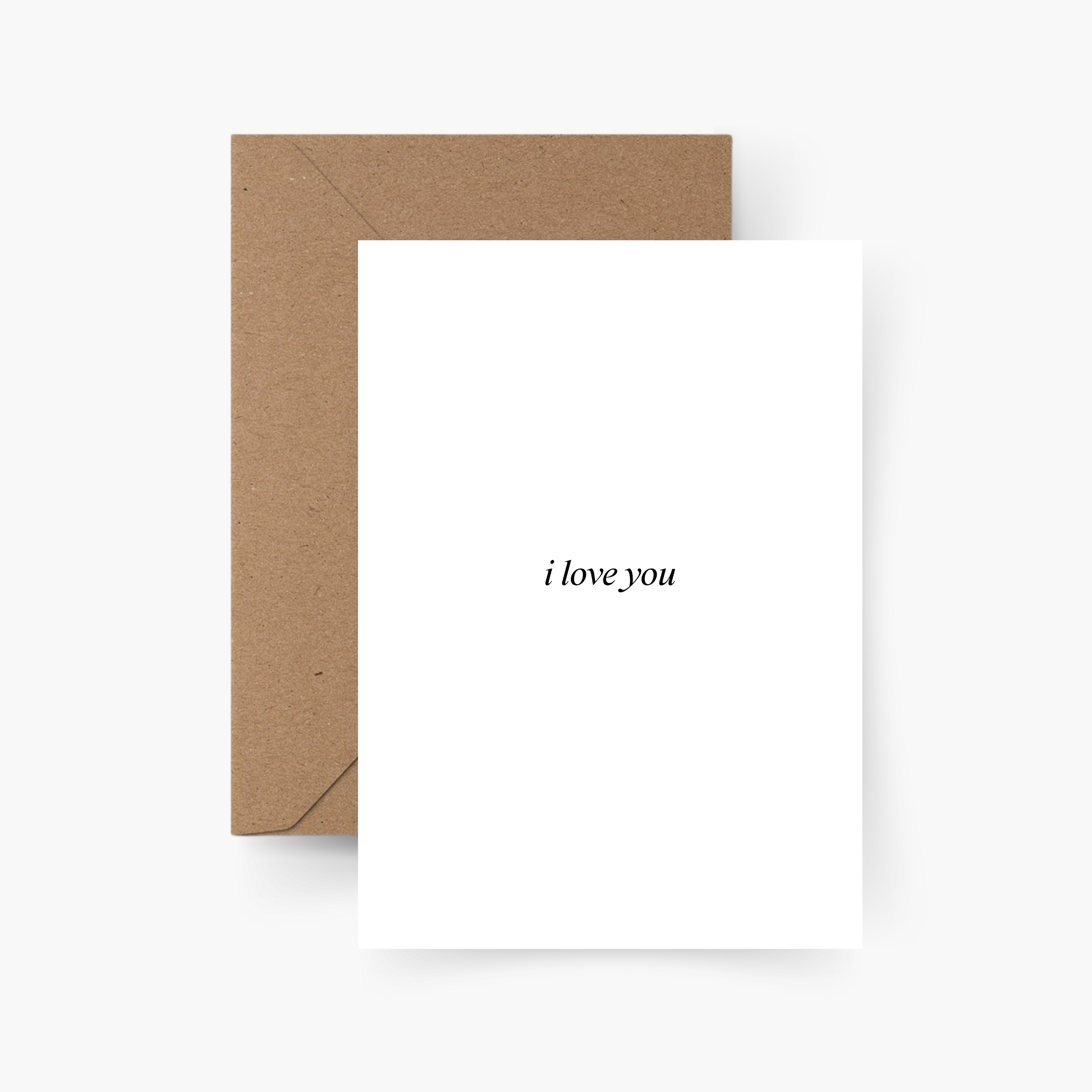 Valentinstagskarte I love you A6