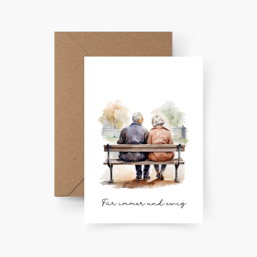 Valentinstagskarte Pärchen A6