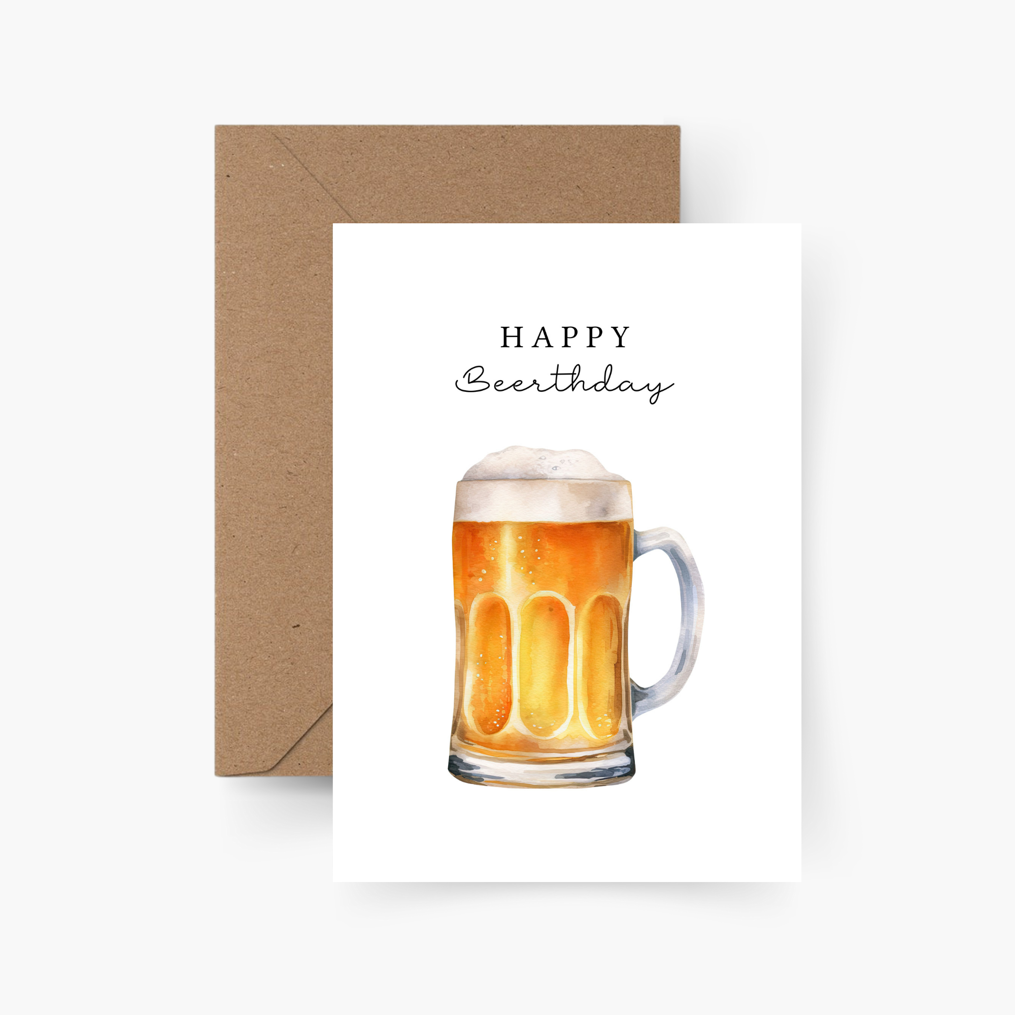 Geburtstagskarte Happy Beerthday A6