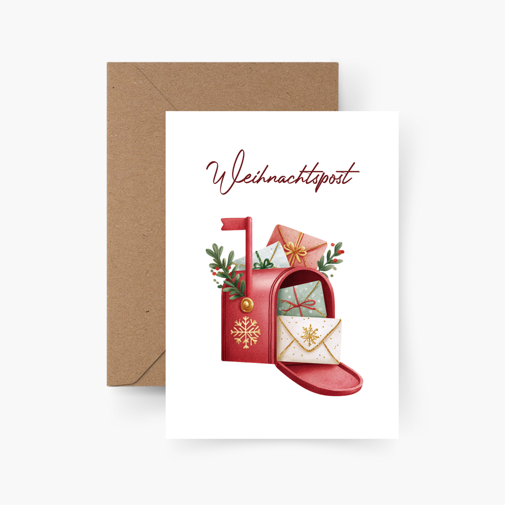 Weihnachtskarte Weihnachtspost A6