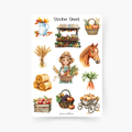 Herbstmarkt Sticker Sheet