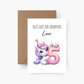 Geburtstagskarte 5. Geburtstag Einhorn personalisiert mit Namen A6