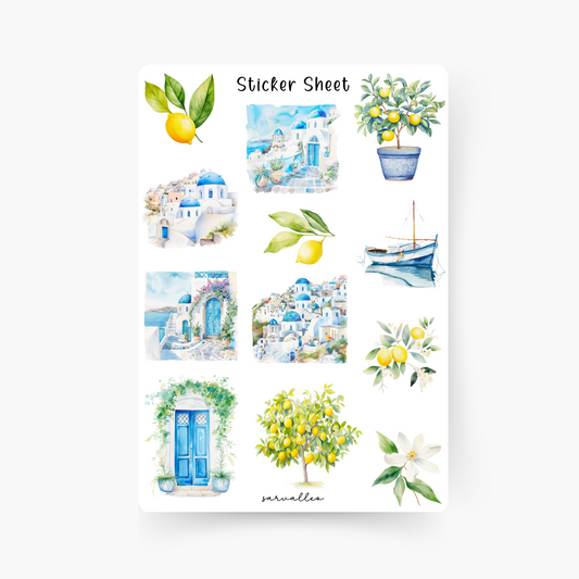 Zitronen Sticker Sheet