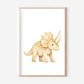 Dino gelb Poster | Kinderzimmer