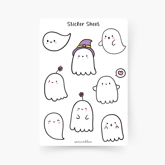 Süße Geister Sticker Sheet