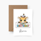 Geburtstagskarte Giraffe personalisiert mit Namen A6