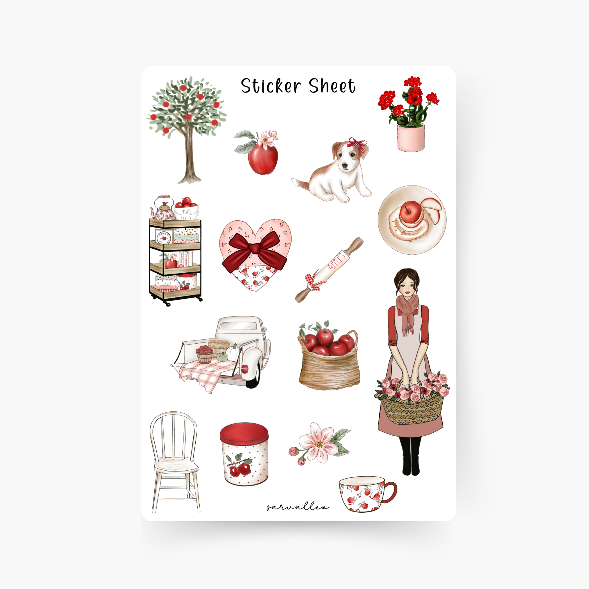 Apple Time Sticker Sheet