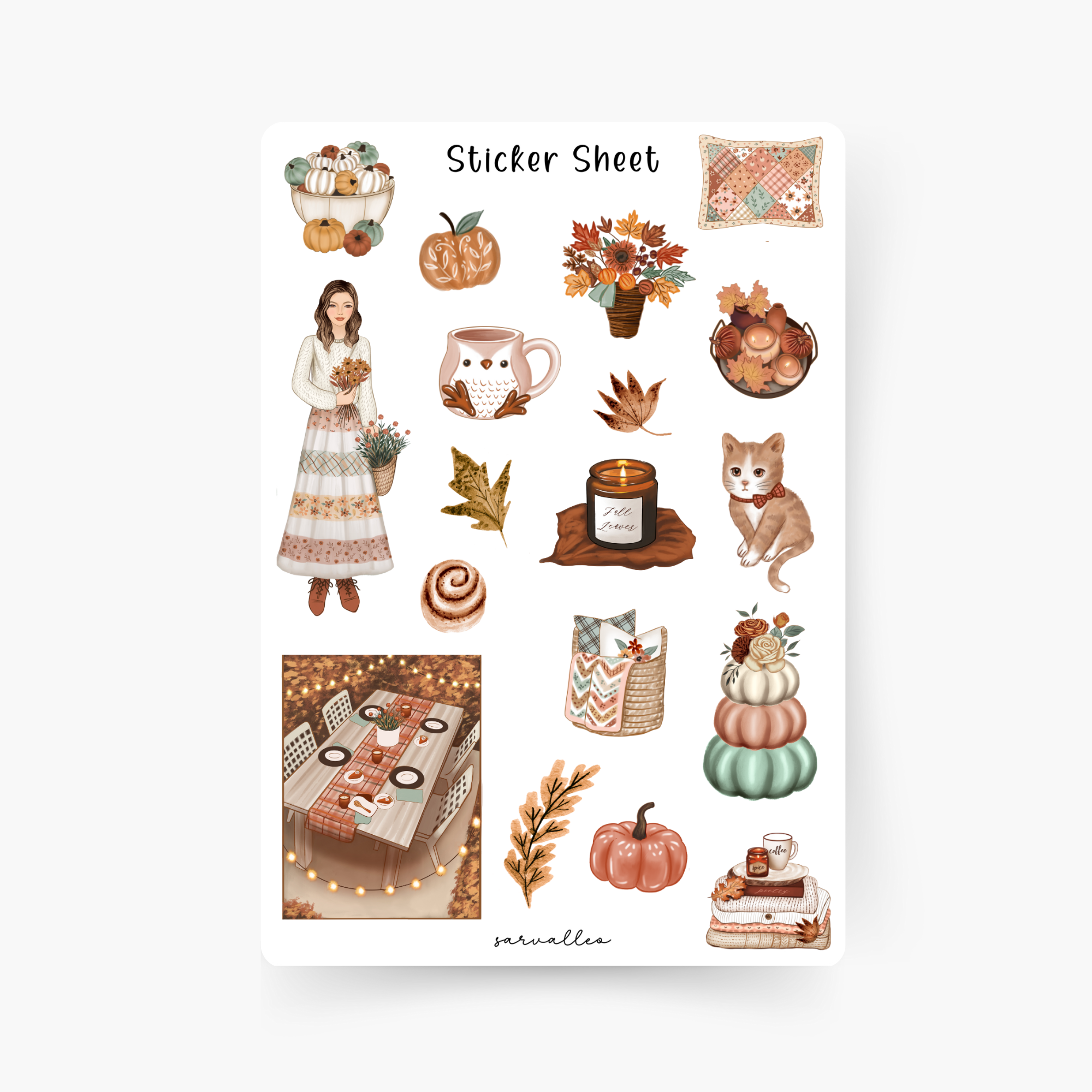 Autumn Time Sticker Sheet