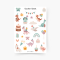 Dino Geburtstag Sticker Sheet