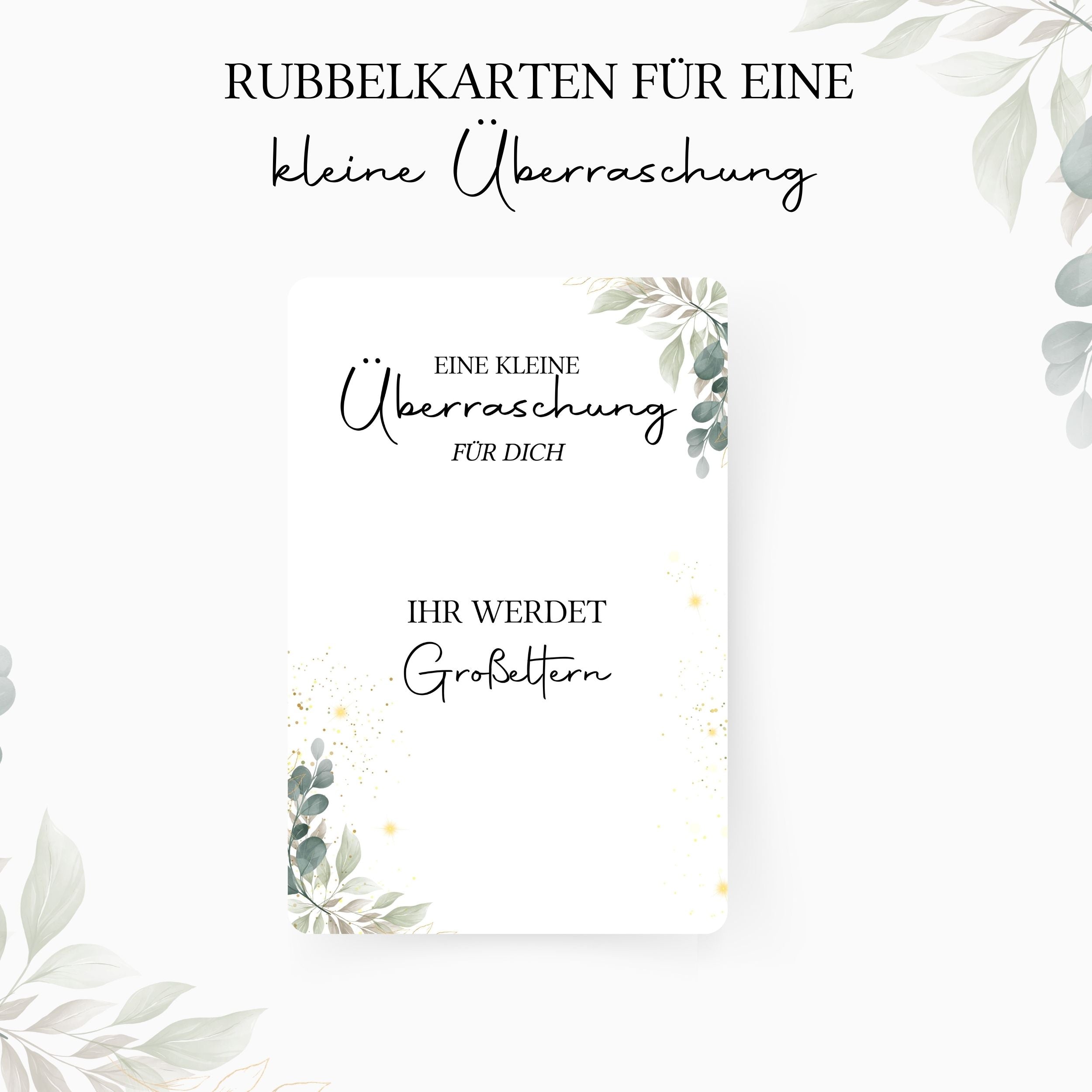 Schwangerschaft verkünden Rubbelkarte