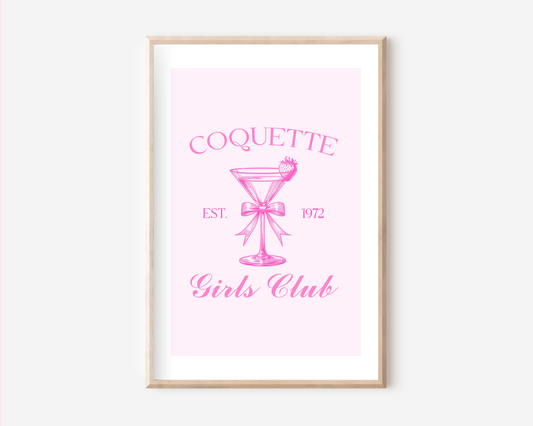 Coquette Girls Club Poster | Typografie
