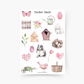 Frühlingszeit 2 Sticker Sheet