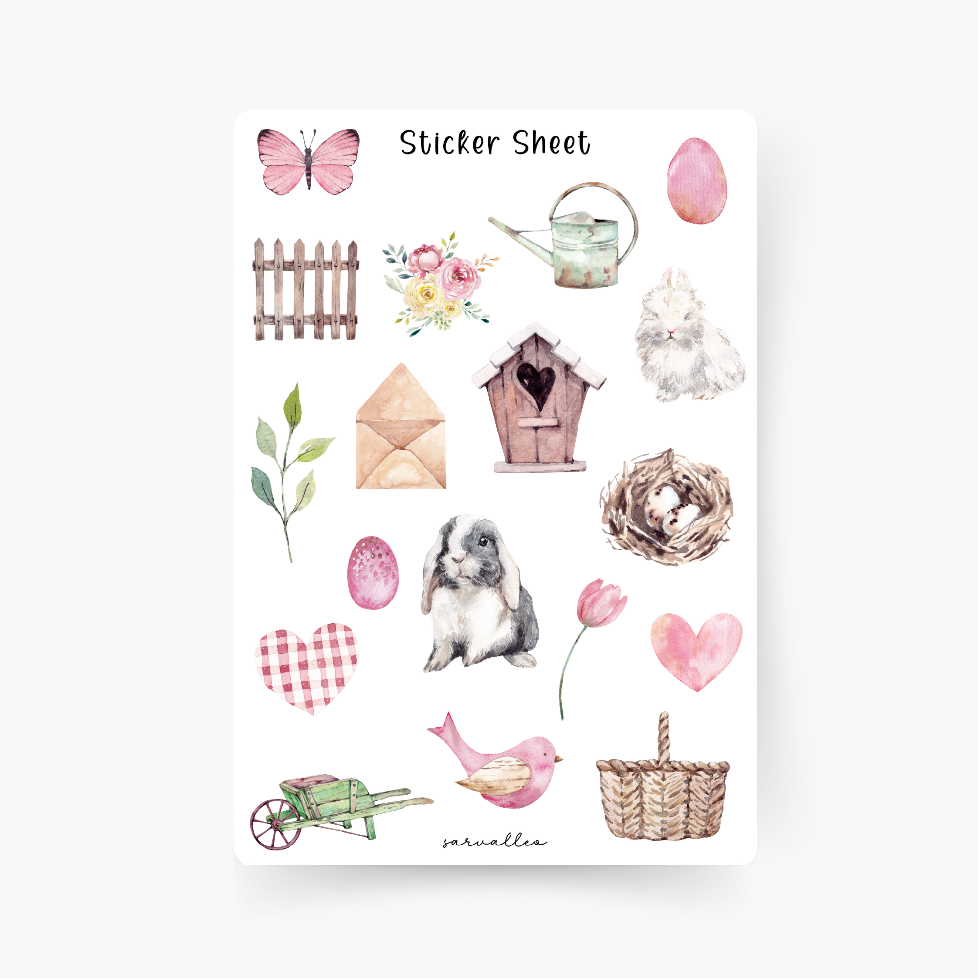Frühlingszeit 2 Sticker Sheet