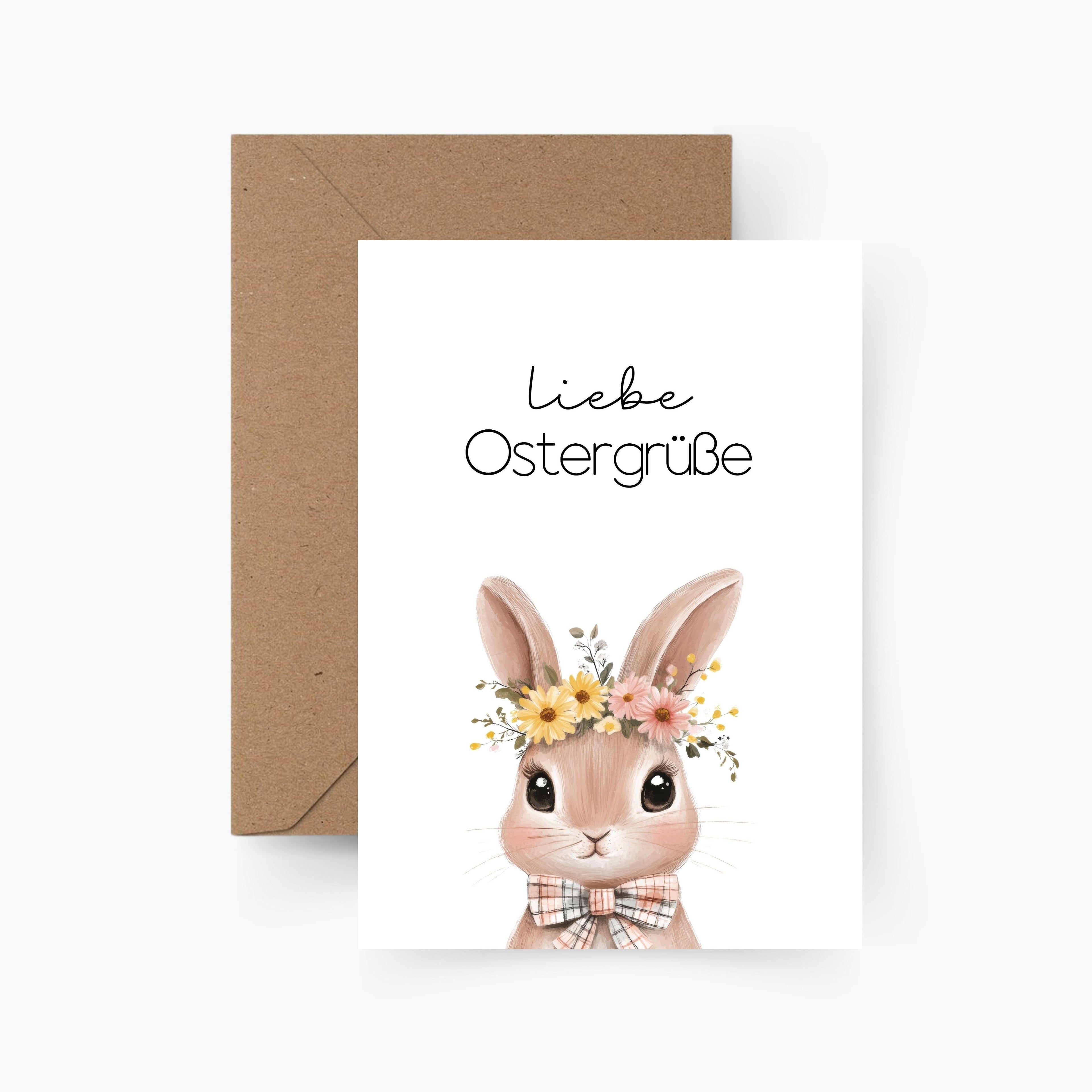 Liebe Ostergrüße A6 Karte