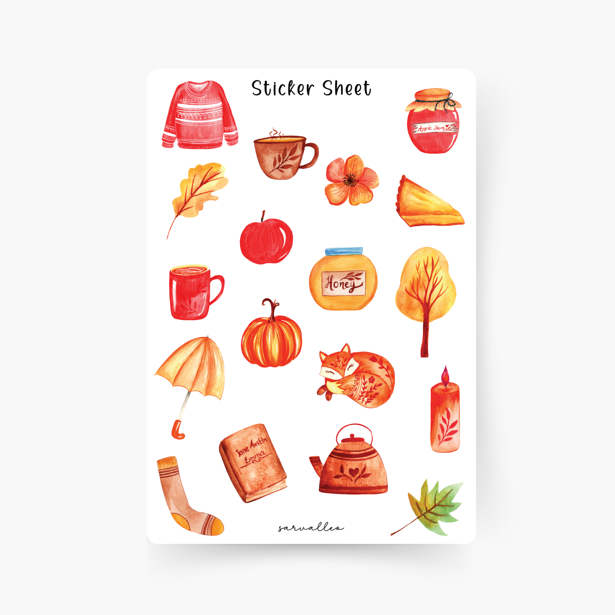 Autumn 2 Sticker Sheet