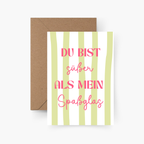 Du bist süßer als mein Spaßglas A6 Karte