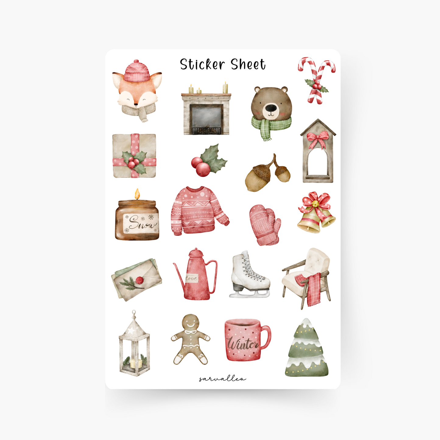 Winter Sticker Sheet
