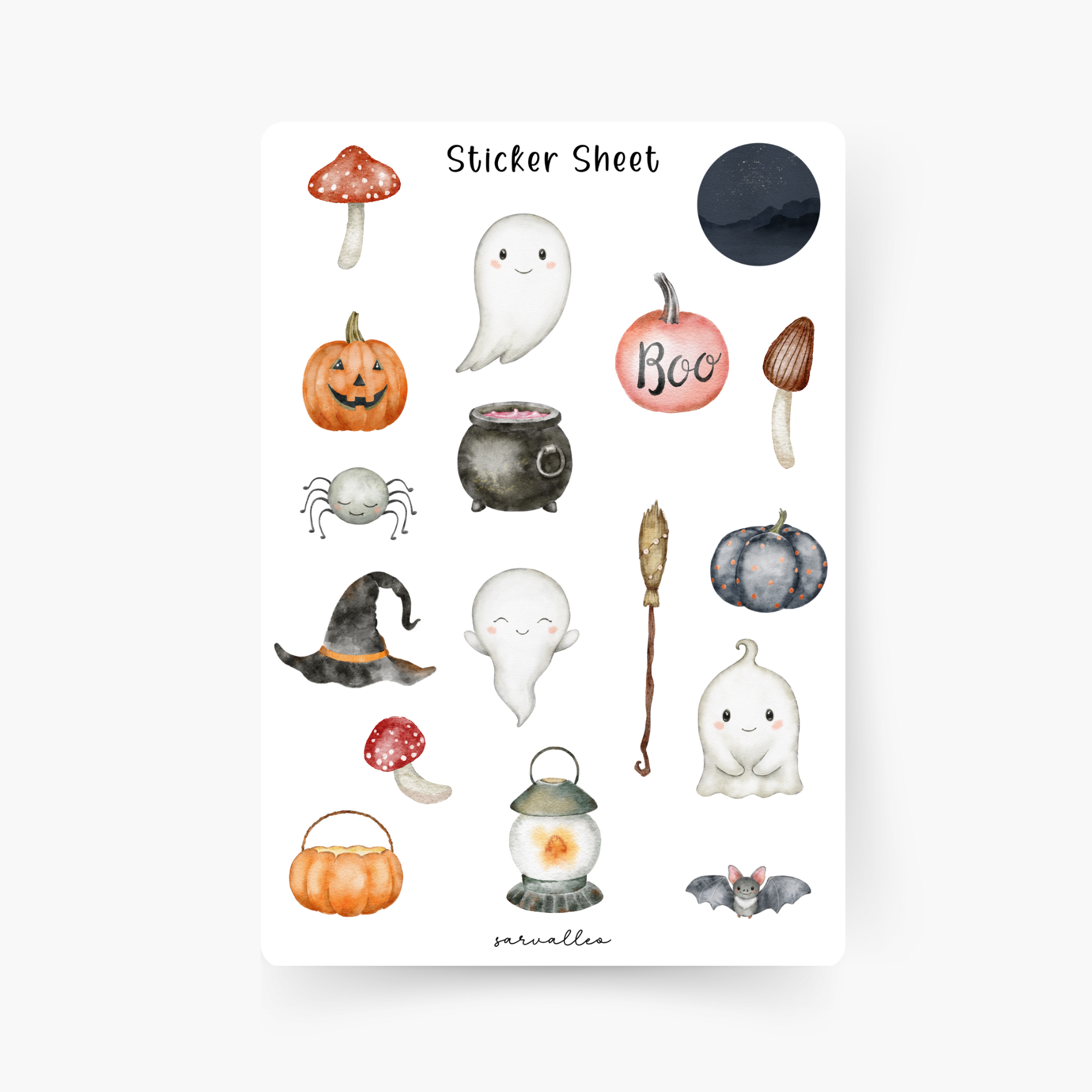 Halloween Sticker Sheet