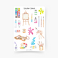 Kunst 2 Sticker Sheet
