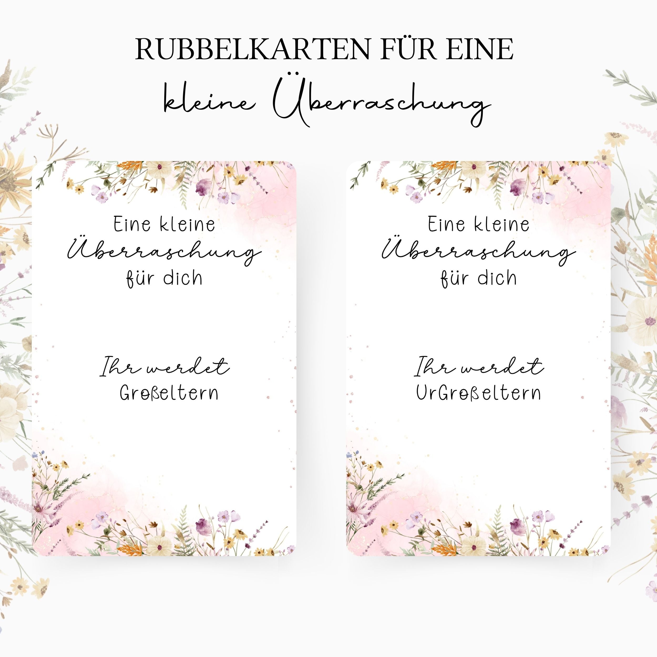 Schwangerschaft verkünden Rubbelkarte