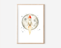 Rakete Poster | Kinderzimmer