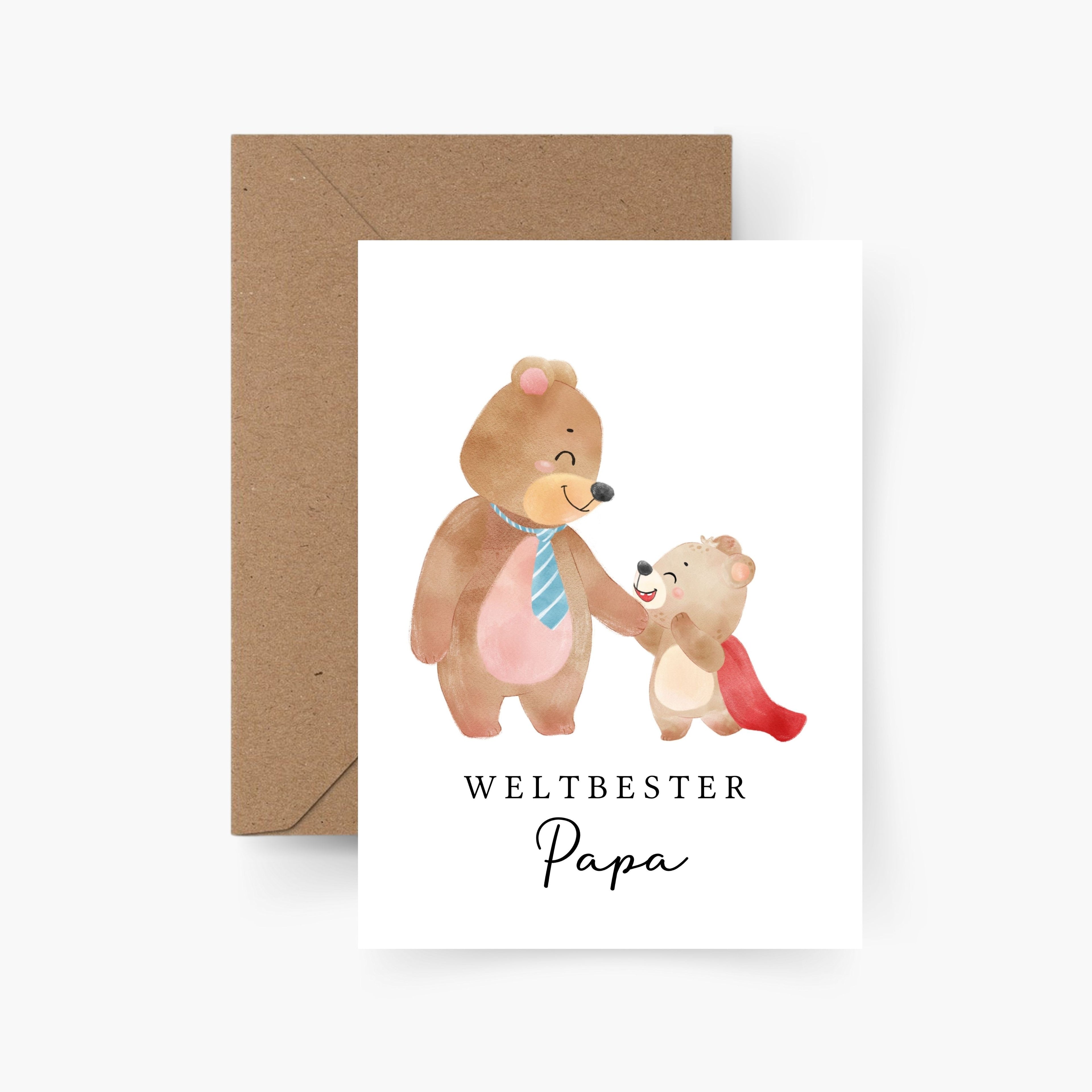 Vatertagskarte - Weltbester Papa A6