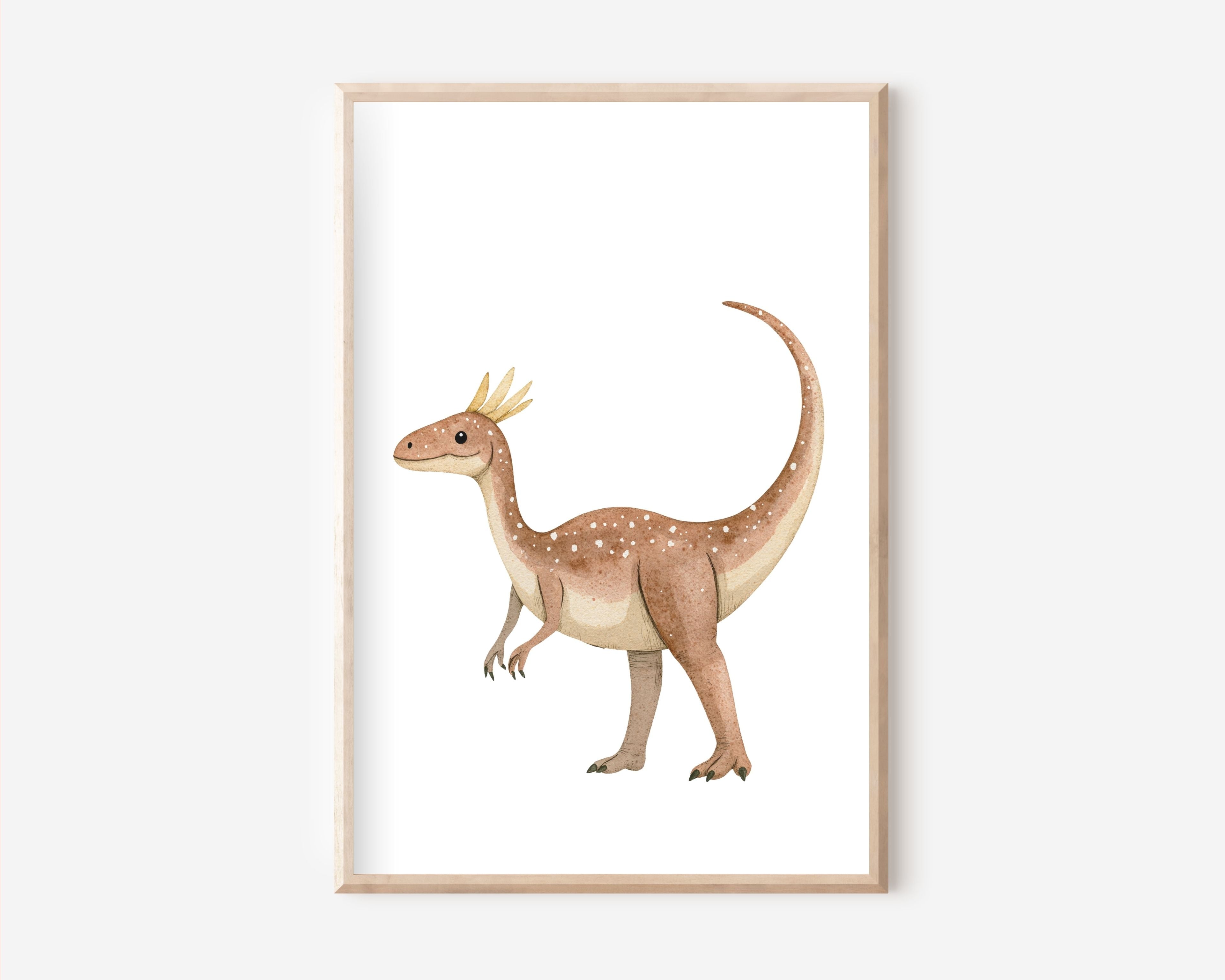 Dino braun Poster | Kinderzimmer
