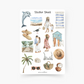 Urlaub Sticker Sheet